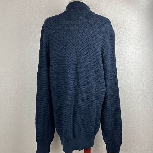 NWT Joseph Abboud Heritage Quarter Zip Sweater Top Size L EUC - Picture 5 of 7